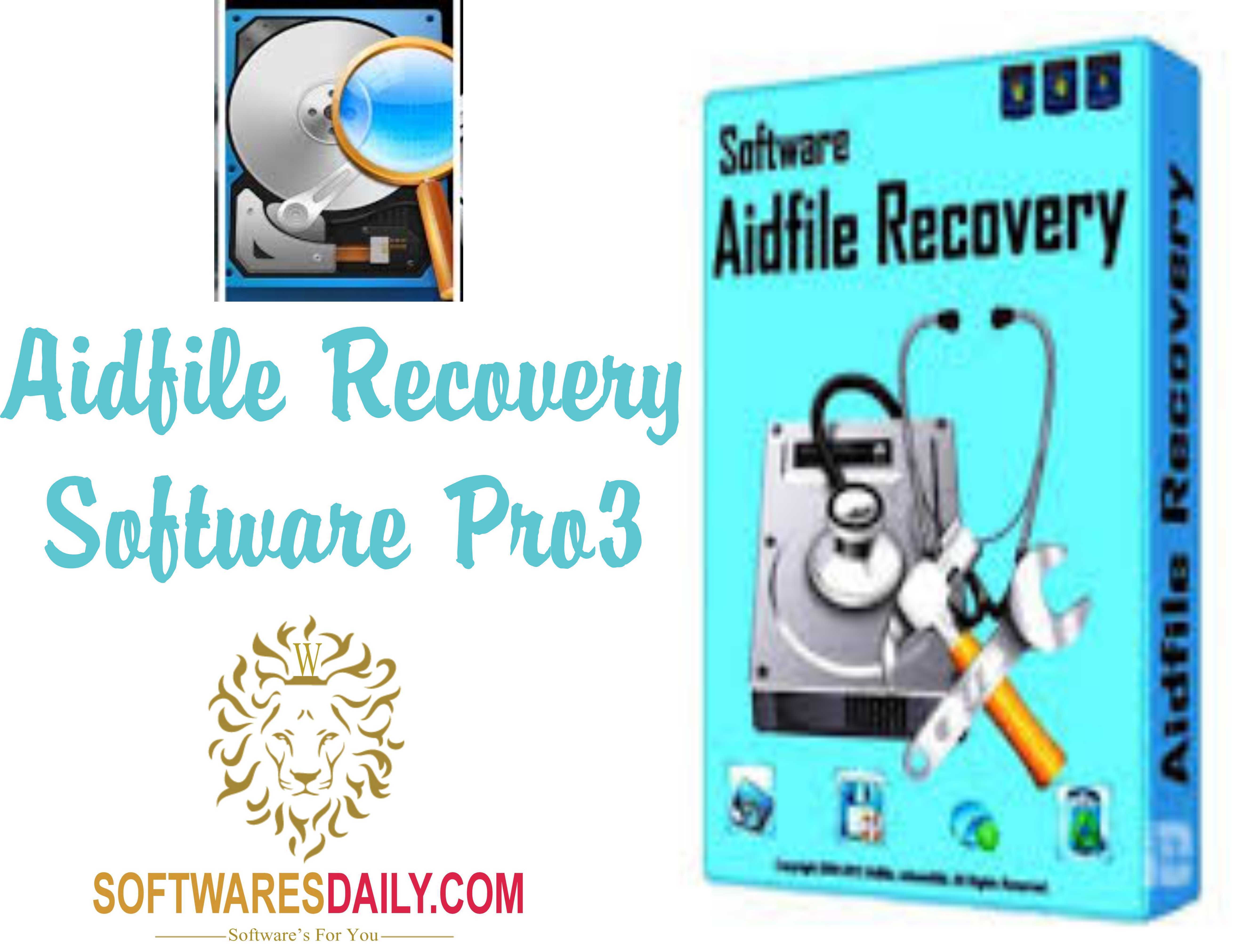 aidfile recovery software register code and username